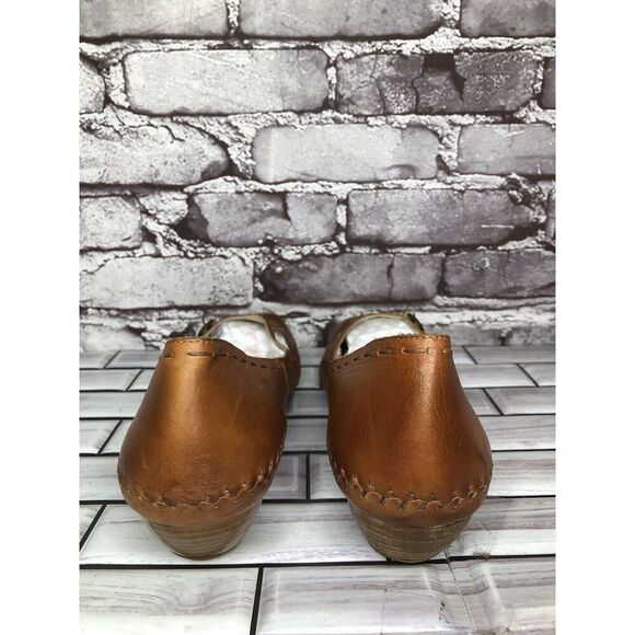 Pikolinos Brown Leather Cut Out Floral Pump Heel Shoes Women’s Sz 41EU/10.5M US - Picture 5 of 16